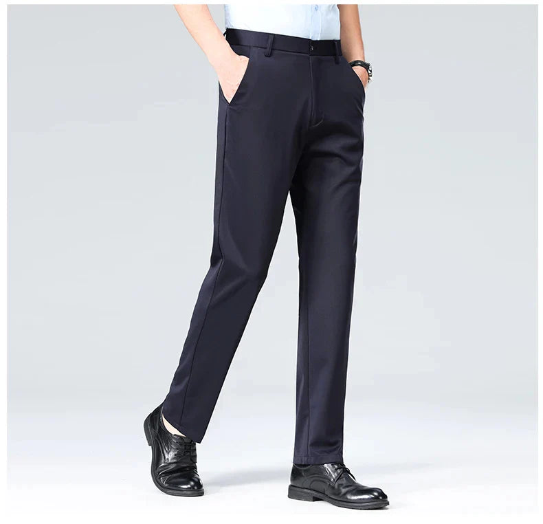 (COMPRE 1 LEVE 2) Calça Social Traço Fino + Cinto Social Couro