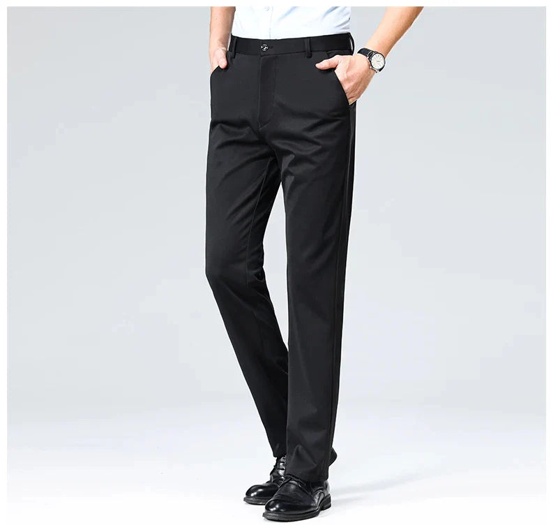 (COMPRE 1 LEVE 2) Calça Social Traço Fino + Cinto Social Couro