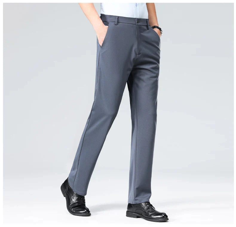 (COMPRE 1 LEVE 2) Calça Social Traço Fino + Cinto Social Couro
