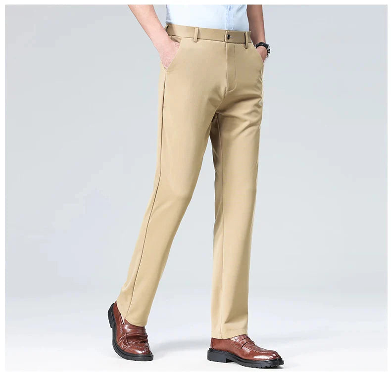 (COMPRE 1 LEVE 2) Calça Social Traço Fino + Cinto Social Couro