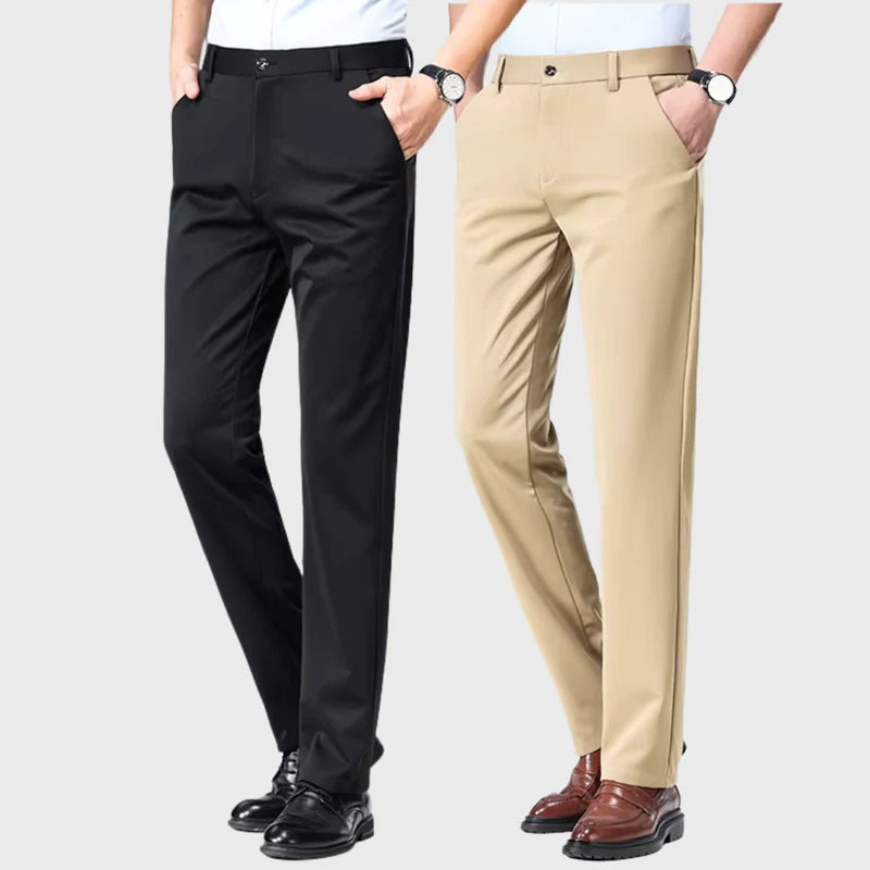 (COMPRE 1 LEVE 2) Calça Social Traço Fino + Cinto Social Couro