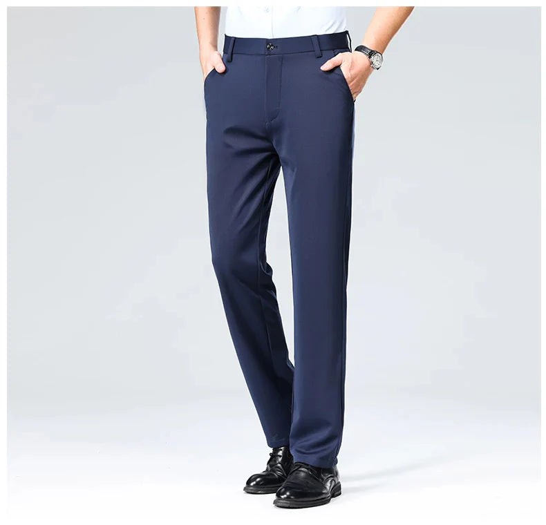 (COMPRE 1 LEVE 2) Calça Social Traço Fino + Cinto Social Couro