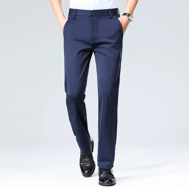 (COMPRE 1 LEVE 2) Calça Social Traço Fino + Cinto Social Couro