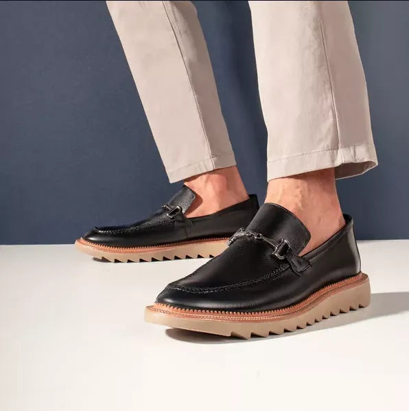 Loafer Valente Tratorado Preto - 3653
