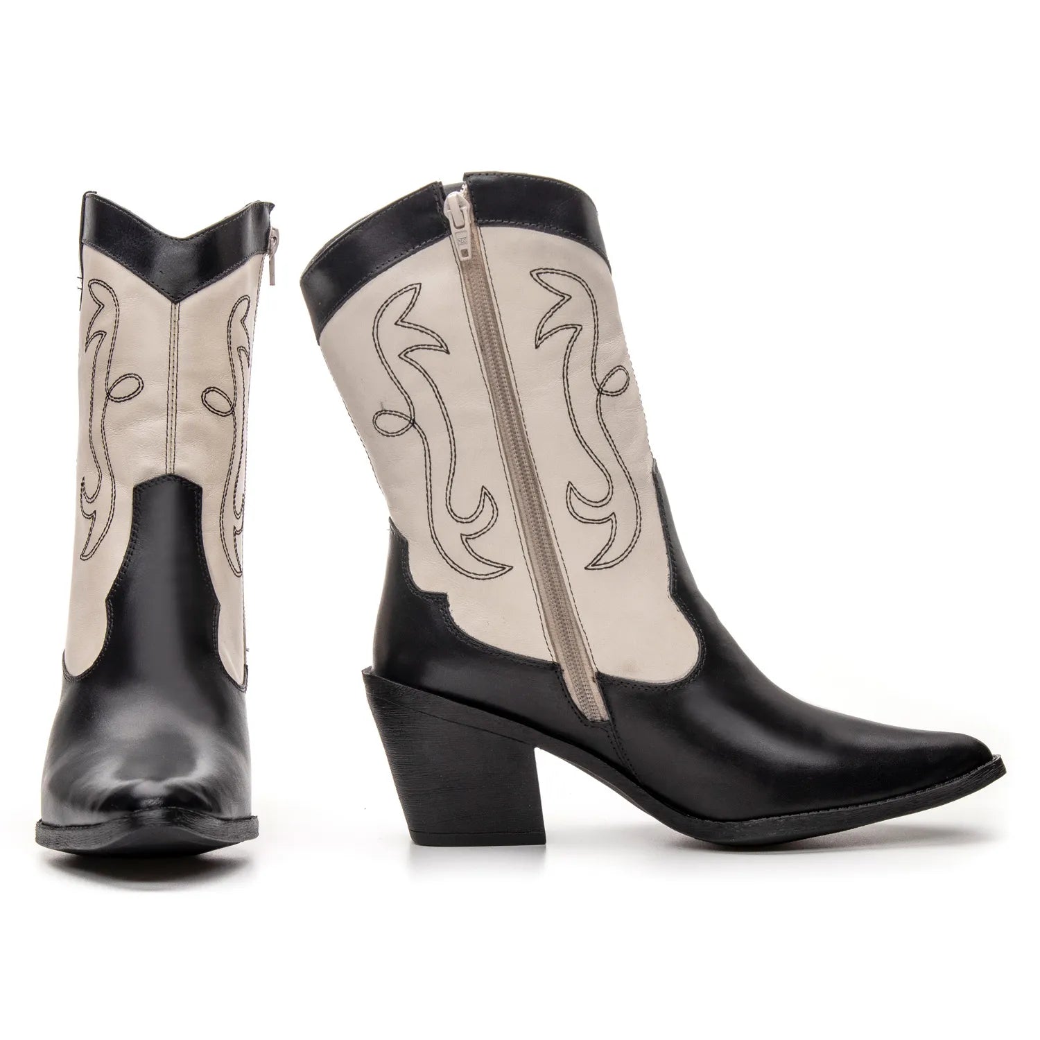 Bota Texas Feminina Preto/Off White - 4500