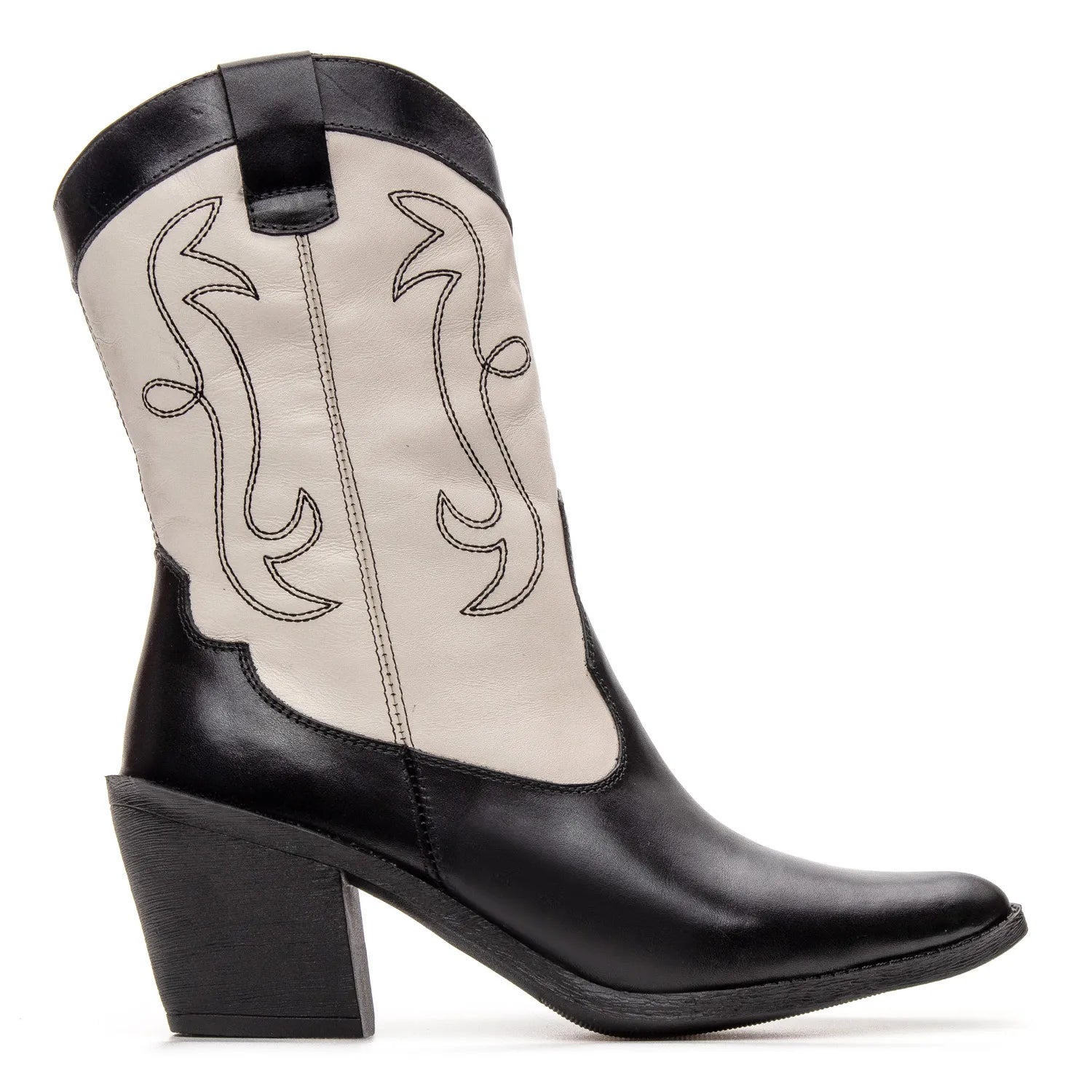 Bota Texas Feminina Preto/Off White - 4500