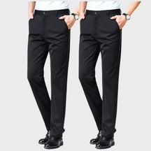 (COMPRE 1 LEVE 2) Calça Social Traço Fino + Cinto Social Couro