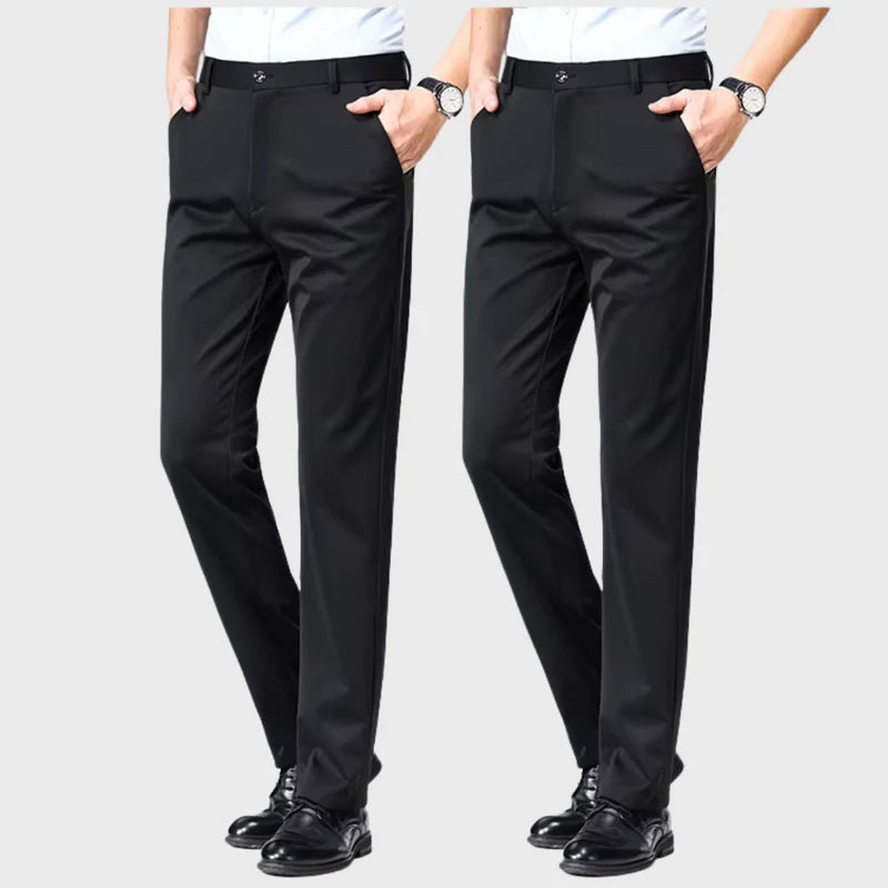 (COMPRE 1 LEVE 2) Calça Social Traço Fino + Cinto Social Couro