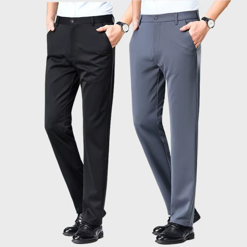 (COMPRE 1 LEVE 2) Calça Social Traço Fino + Cinto Social Couro