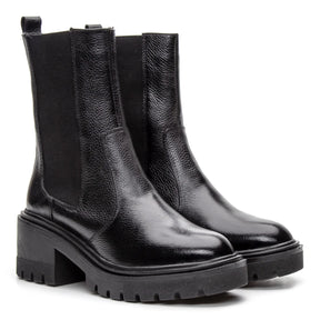 Bota Valora Chelsea Feminina Cano Médio Preta - 3751