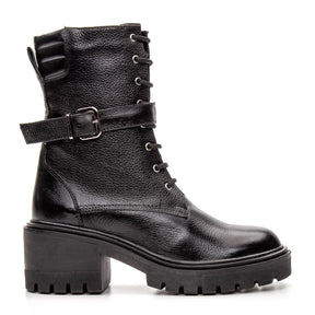 Bota Valora Coturno Feminina Cano Médio Preta - 3752