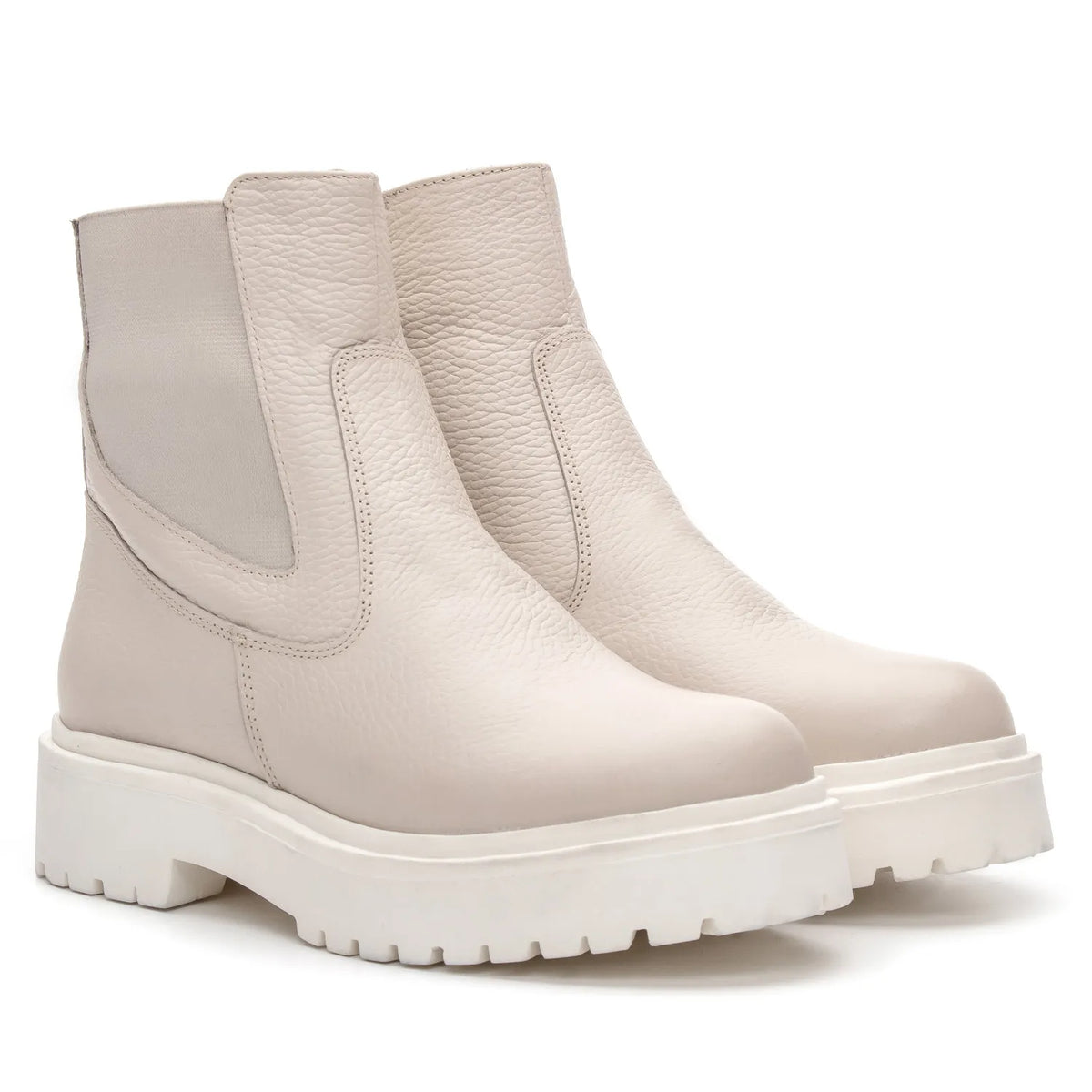 Bota Lara Feminina Cano Curto Off White - 3851