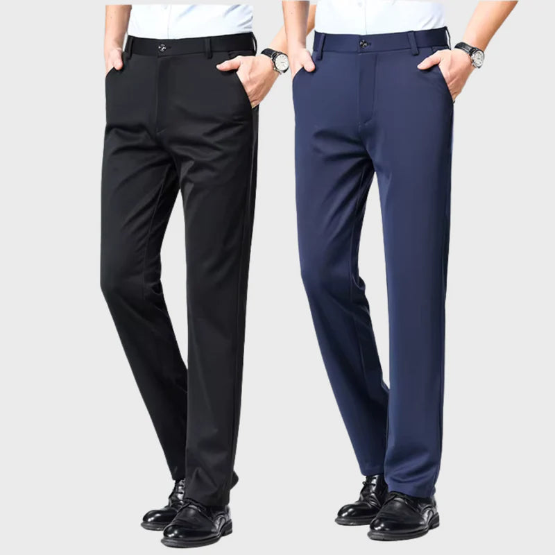 (COMPRE 1 LEVE 2) Calça Social Traço Fino + Cinto Social Couro