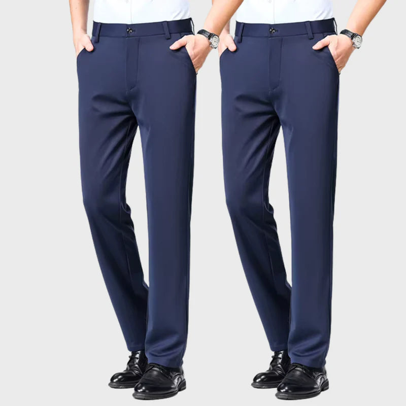 (COMPRE 1 LEVE 2) Calça Social Traço Fino + Cinto Social Couro