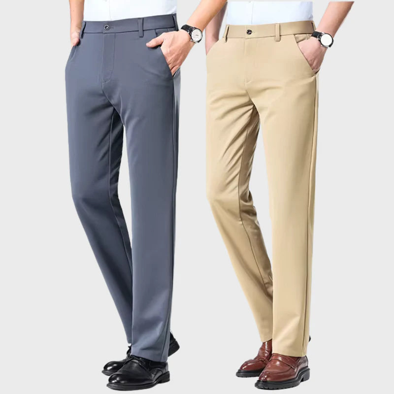 (COMPRE 1 LEVE 2) Calça Social Traço Fino + Cinto Social Couro