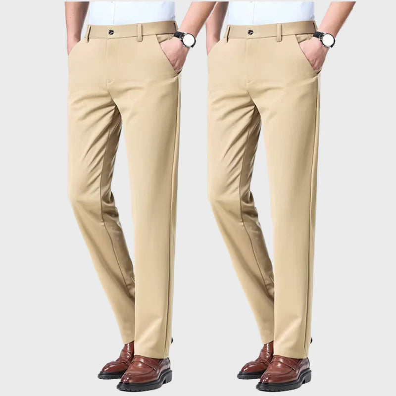 (COMPRE 1 LEVE 2) Calça Social Traço Fino + Cinto Social Couro