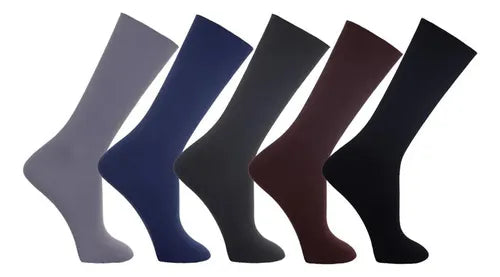 (LEVE 12 PAGUE 1) Kit 12 Pares Meia Social Cano Longo Confortável