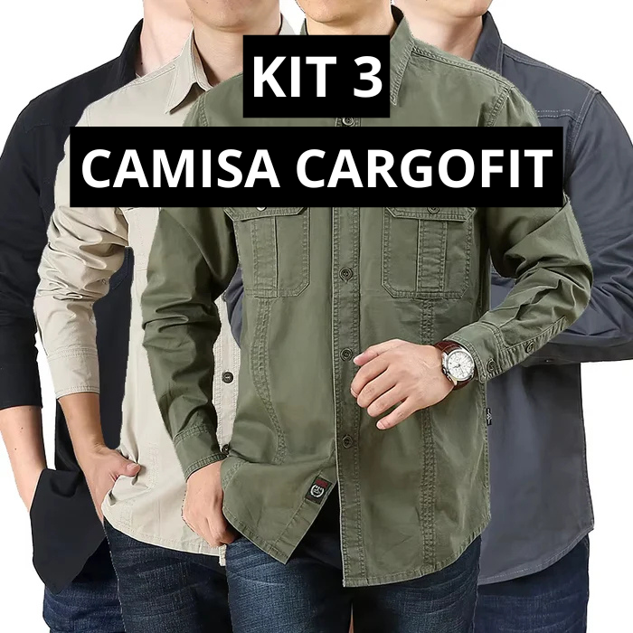 (COMPRE 1 LEVE 3) CARGOFIT™ A Camisa Que Une Conforto, Força e Funcionalidade