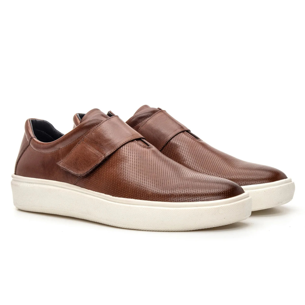 Tênis Casual com Velcro Whisky - 5002