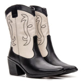 Bota Texas Feminina Preto/Off White - 4500