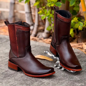 Kit Bota Almeida 3.0 em Couro Legítimo com Palmilha Ortopédica +BRINDES: Boné, Cinto e Carteira